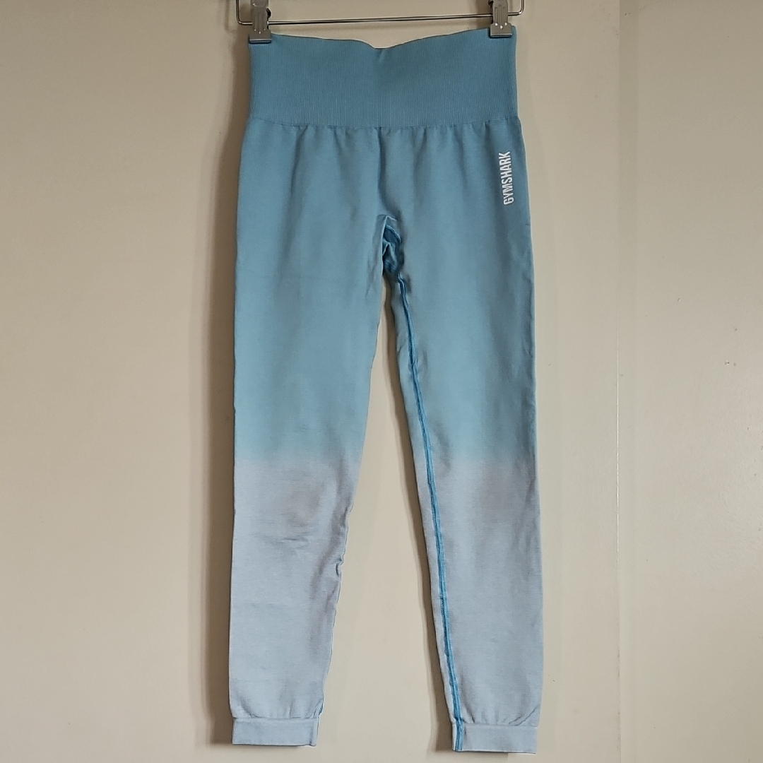 Gymshark Blue Ombre Adapt Seamless Leggings Copression Fit Size Xsmall